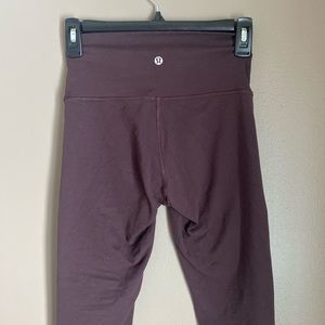 Lululemon Wunder Under leggings eggplant purple